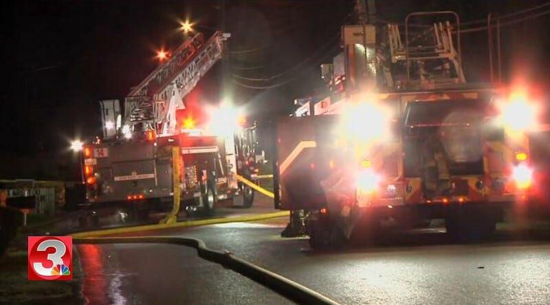 Officials warn drivers, don't drive over fire hoses following weekend fire